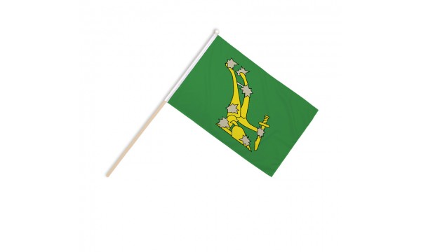 Starry Plough Green Hand Flags